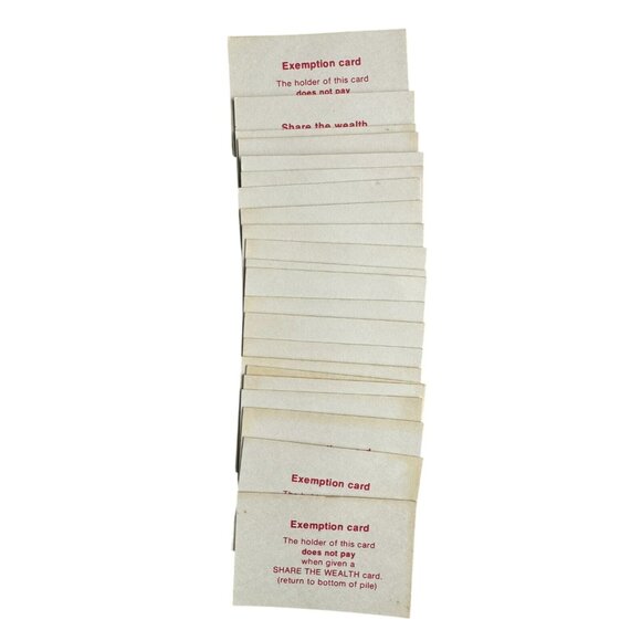 The Game of Life replacement SHARE THE WEALTH CARDS Vintage - Picture 1 of 1